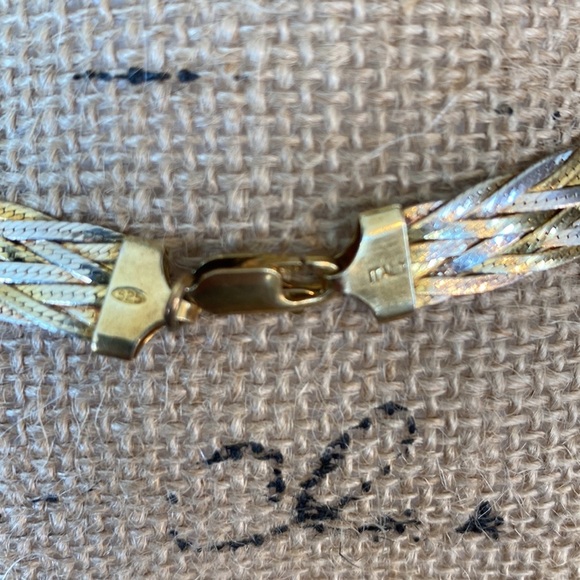 8.5” gold and silver Italy 925 - Picture 3 of 4